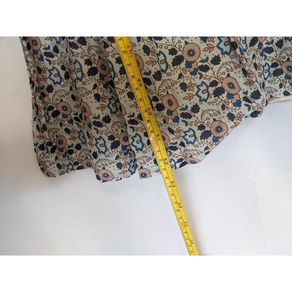 NWT Anthropologie Othilia Titania Flounced Maxi Dress S Blue - Picture 10 of 11